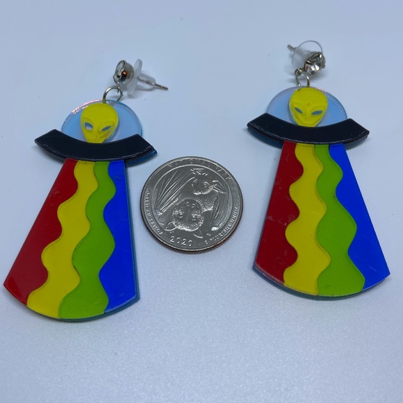 Alien earrings - Picture 2 of 8